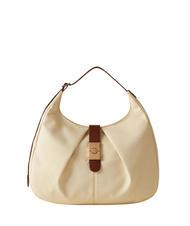 BORBONESE HOBO CORTINA MEDIUM Borsa a spalla camomilla/cuoio - Borse Donna - 1