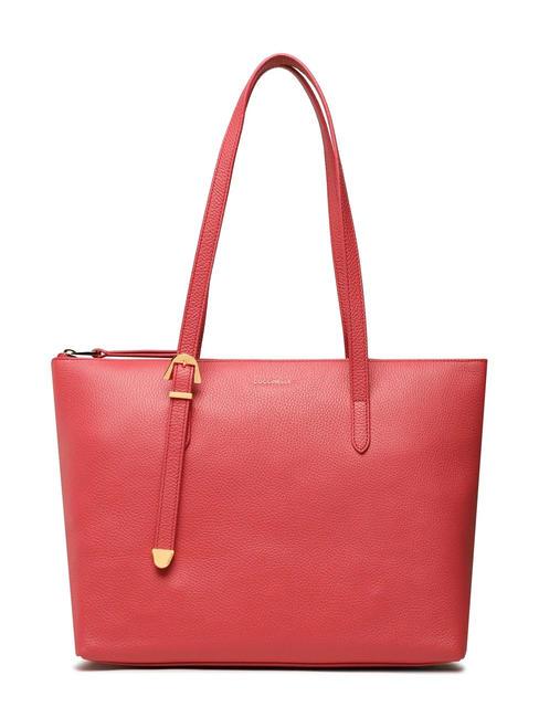COCCINELLE GLEEN Shopping Bag in pelle cranberry - Borse Donna