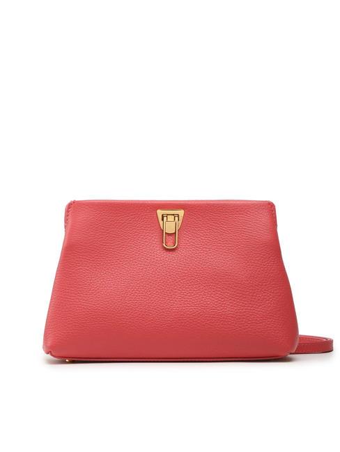 COCCINELLE BEAT CLUTCH Borsa clutch in pelle martellata cranberry - Borse Donna