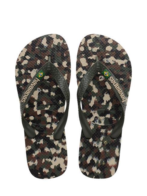 HAVAIANAS BRASIL TECH II Infradito olivegreen - Scarpe Uomo
