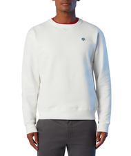 NORTH SAILS ROUND LOGO Felpa girocollo in cotone marshmallow - Felpe Uomo - 1