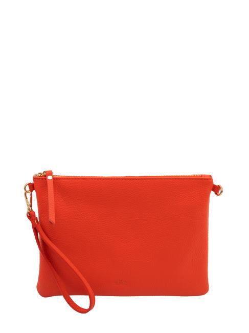 LESAC CLAUDIA Pochette pelle dollaro con tracolla coral - Borse Donna