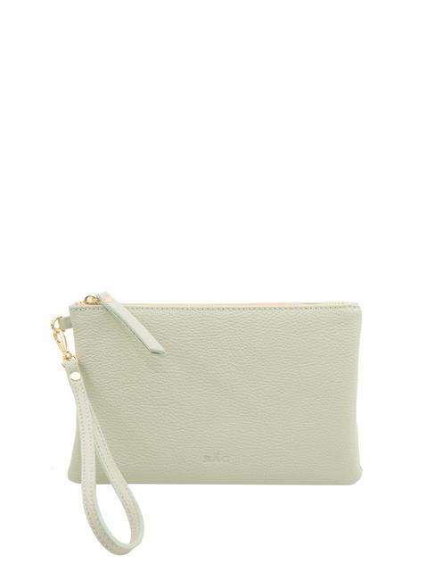 LESAC ROBERTA Pochette in pelle dollaro artic teal - Borse Donna