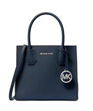 MICHAEL KORS MERCER Borsa a mano, con tracolla, in pelle navy - Borse Donna - 1
