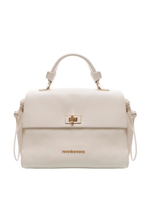 ROCCOBAROCCO MIA Borsa cartelletta con tracolla off white - Borse Donna
