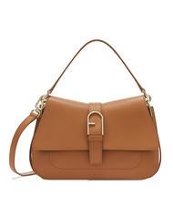 FURLA FLOW M Borsa a mano in pelle brandy - Borse Donna - 1