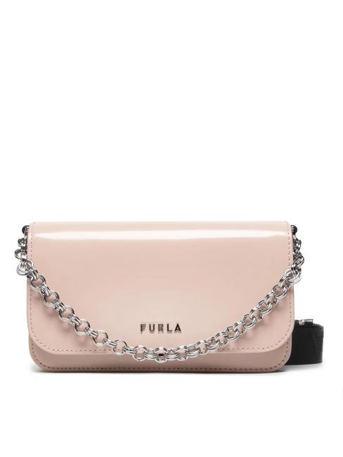 FURLA SPLENDIDA MIni bag in pelle con tracolla bon bon+cappuccino+nero - Borse Donna