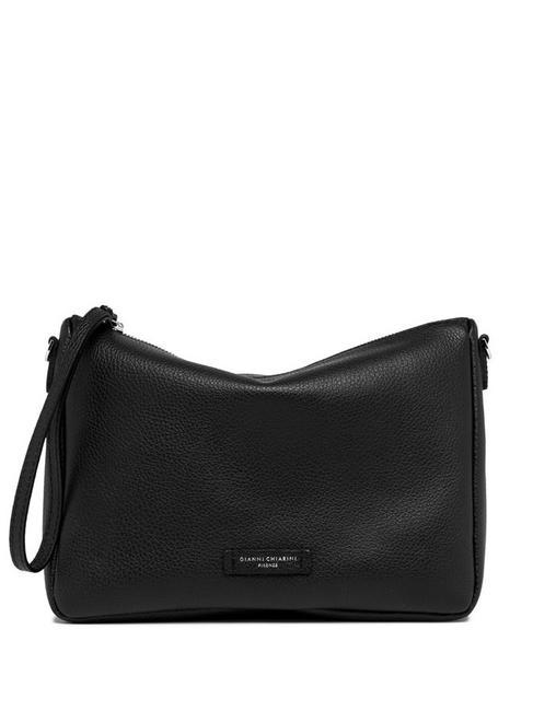 GIANNI CHIARINI NORA POUCH Pochette in pelle con polsierina e tracolla Nero - Borse Donna