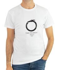 TRUSSARDI 1911 LUX  T-Shirt in cotone white - T-shirt Uomo - 1