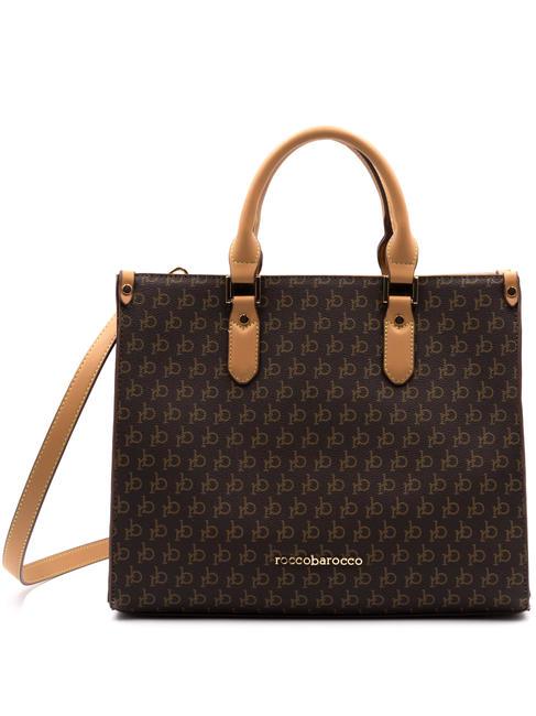 ROCCOBAROCCO MONOGRAM Logo Borsa a mano, con tracolla brown - Borse Donna
