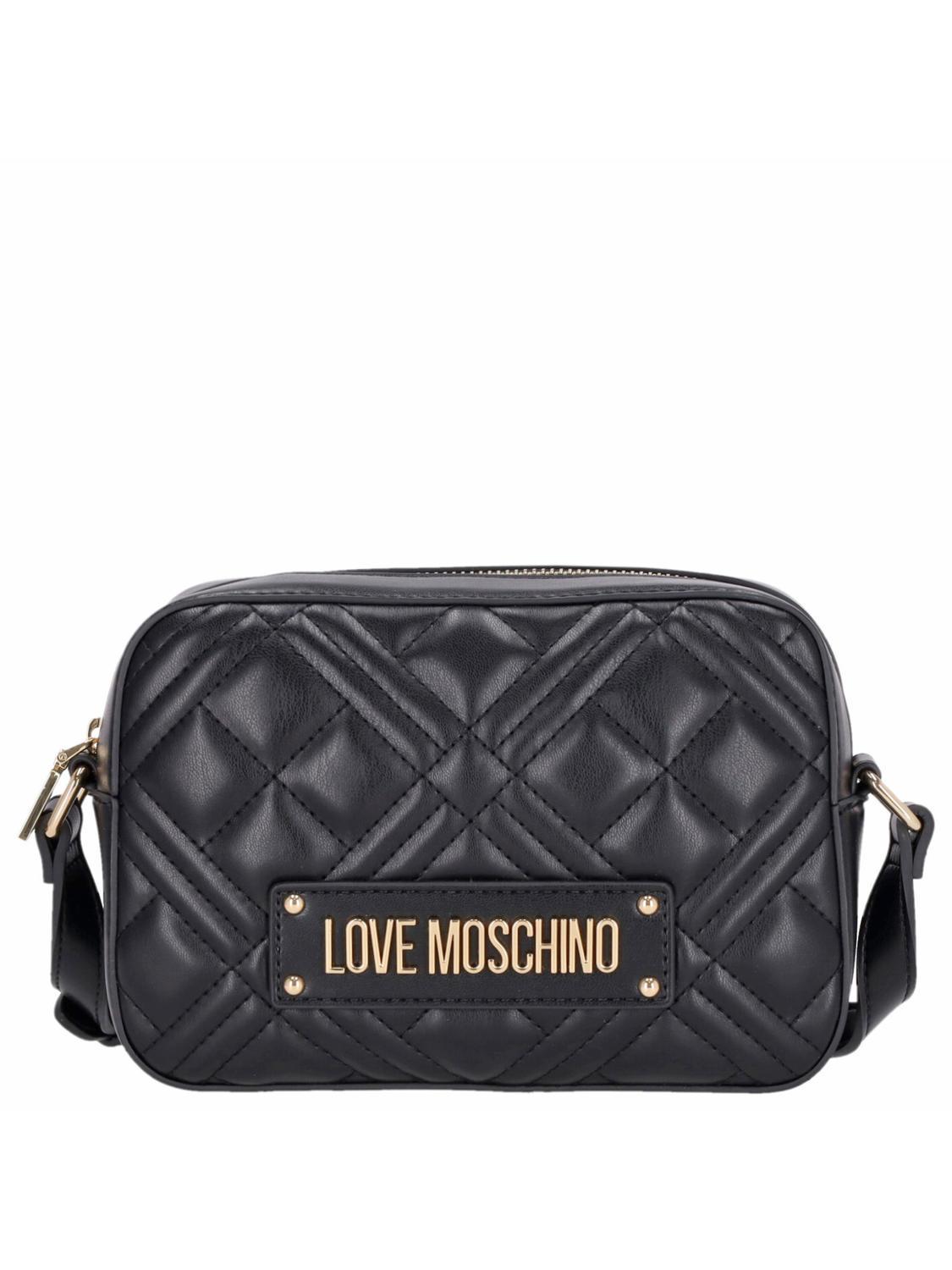 Love Moschino Quilted Camera Case A Tracolla Nero Acquista A