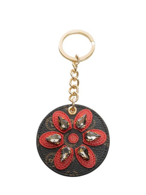 POLLINI HERITAGE  Portachiavi fiore nero lacca - Portachiavi