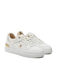 TOMMY HILFIGER LUX HARDWARE COURT  Sneakers in pelle ancient white - Scarpe Donna - 1