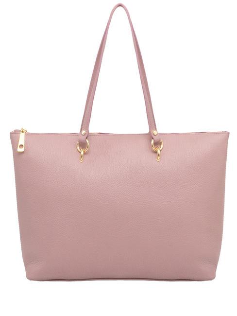 LESAC VIOLA  Shopping Bag in pelle millenial pink - Borse Donna