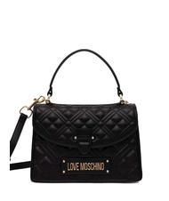 LOVE MOSCHINO QUILTED Borsa cartelletta con tracolla Nero - Borse Donna - 1