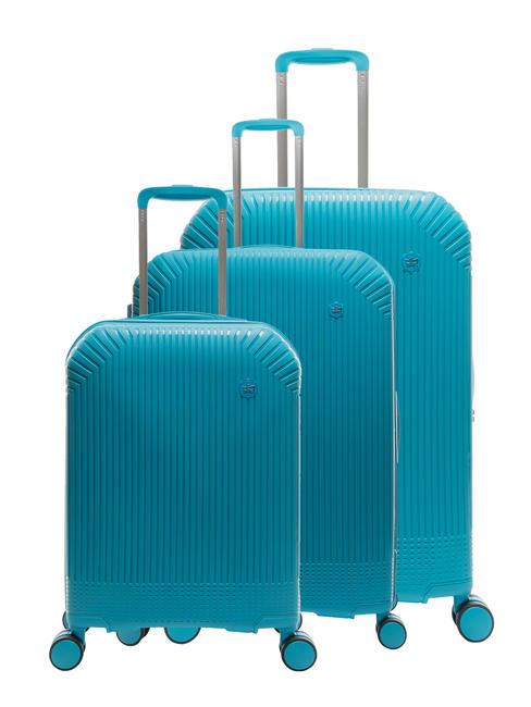 LESAC LIGHT POP 1 Set trolley: cabin+medio e grande espandibili fashion blue - Set Trolley