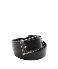 JOHN RICHMOND REVERSIBLE Cintura doubleface in pelle, accorciabile black/black - Cinture - 1