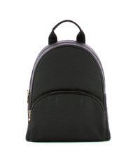 BORBONESE MEDIUM ECO LINE Zaino rotondo con tasca dark black - Borse Donna - 1