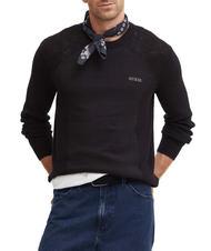 GUESS ELINOR  Maglia girocollo in cotone - Maglie Uomo