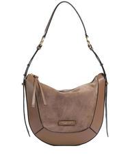 THE BRIDGE FEDORA Borsetta a tracolla, in pelle oyster abb. oro - Borse Donna - 1