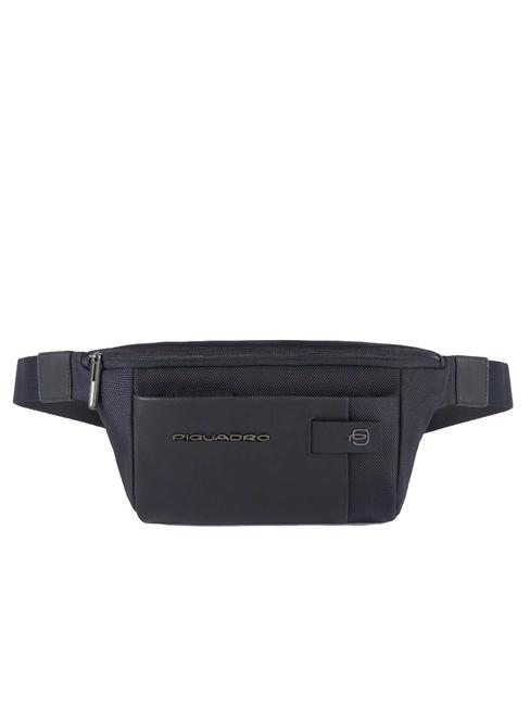 PIQUADRO BRIEF 2 Marsupio in pelle e tessuto blu - Marsupi