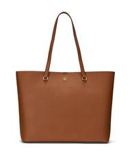 RALPH LAUREN KARLY  Borsa tote grande in pelle lauren tan2 - Borse Donna - 1