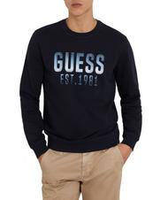 GUESS BEAU Felpa girocollo smartblue - Felpe Uomo - 1