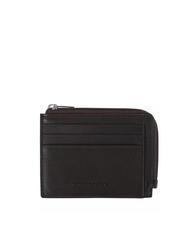 PIQUADRO TAG Portacard con zip MORO - Portafogli Uomo - 1