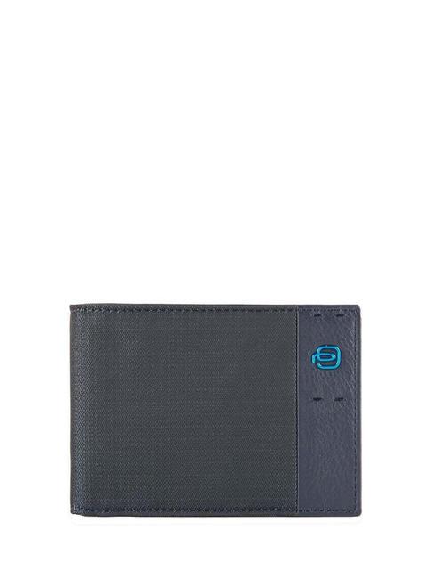PIQUADRO Portafoglio Linea PULSE P16 CHEVRON BLU - Portafogli Uomo