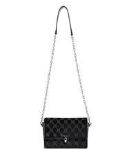 GAUD&Igrave; CHELSIE Borsa mini in velluto con strass NERO - Borse Donna - 1