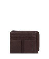 PIQUADRO WOLLEM Portafoglio piatto in pelle MORO - Portafogli Uomo - 1