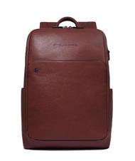 PIQUADRO BLACK SQUARE Zaino in pelle porta pc 14" CUOIO - Zaini da lavoro porta PC - 1