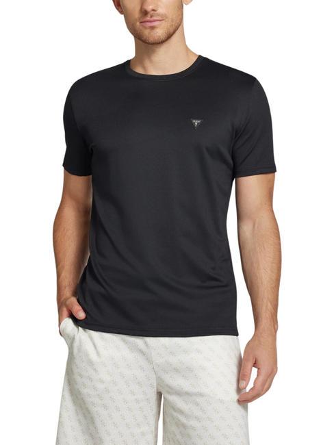 tshirt uomo maniche corte GUESS tech strech tshirt manica corta JetBla M  scelta