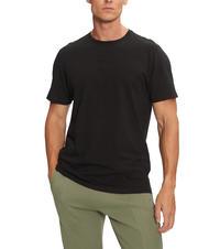 GUESS PIMA T-shirt in cotone logo ricamato - T-shirt Uomo