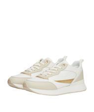TOMMY HILFIGER MONOGRAM RUNNER Sneakers ivory/ghost grey/black - Scarpe Donna - 1