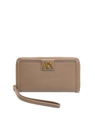 ARMANI EXCHANGE A|X METALLIC LOGO Portafoglio grande zip around dark pisco - Portafogli Donna - 1