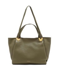 COCCINELLE OLIVER Borsa in pelle doppio manico laurel green - Borse Donna - 1