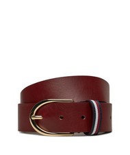TOMMY HILFIGER CORPORATE Cintura in pelle rouge - Cinture - 1