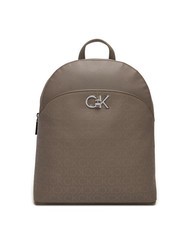 CALVIN KLEIN RE-LOCK  Zaino Donna cinder monogram pu - Borse Donna - 1