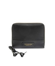 THE BRIDGE DOMITILLA Portafoglio medio pelle zip around Nero Oro - Portafogli Donna - 1