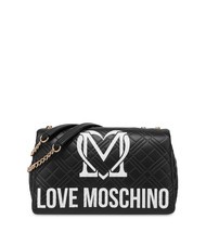 LOVE MOSCHINO LOGO QUILT Borsa a spalla ne/offw - Borse Donna - 1