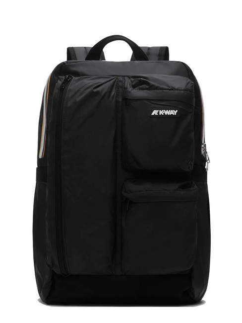 KWAY AMBERT Zaino porta pc 15.6" black pure - Zaini da lavoro porta PC