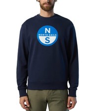 NORTH SAILS BASIC Felpa girocollo con stampa logo navy blue - Felpe Uomo - 1