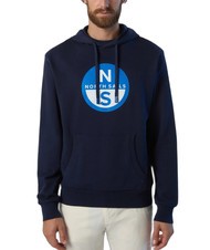NORTH SAILS BASIC Felpa stampa logo con cappuccio - Felpe Uomo