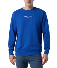 NORTH SAILS BASIC Felpa in cotone con lettering logo surf blue - Felpe Uomo - 1