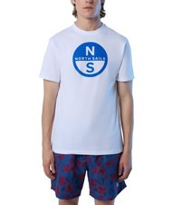 NORTH SAILS BASIC T-shirt in cotone stampa logo white - T-shirt Uomo - 1
