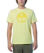 NORTH SAILS BASIC T-shirt in cotone stampa logo limelight - T-shirt Uomo - 1