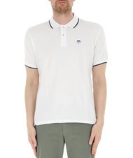 NORTH SAILS COLLAR STRIPED Polo manica corta in cotone white - Polo Uomo - 1