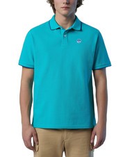 NORTH SAILS COLLAR STRIPED Polo manica corta in cotone ceramic - Polo Uomo - 1