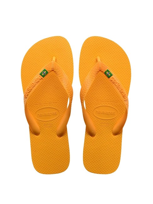 HAVAIANAS  BRASIL LOGO Infradito pop yellow - Scarpe Unisex